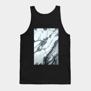 Marble texture golden lines Tank Top